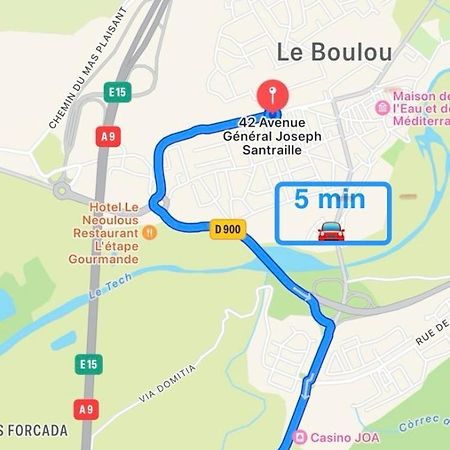 Appart Avec Chambre Lumineux Et Chaleureux Le Boulou Buitenkant foto